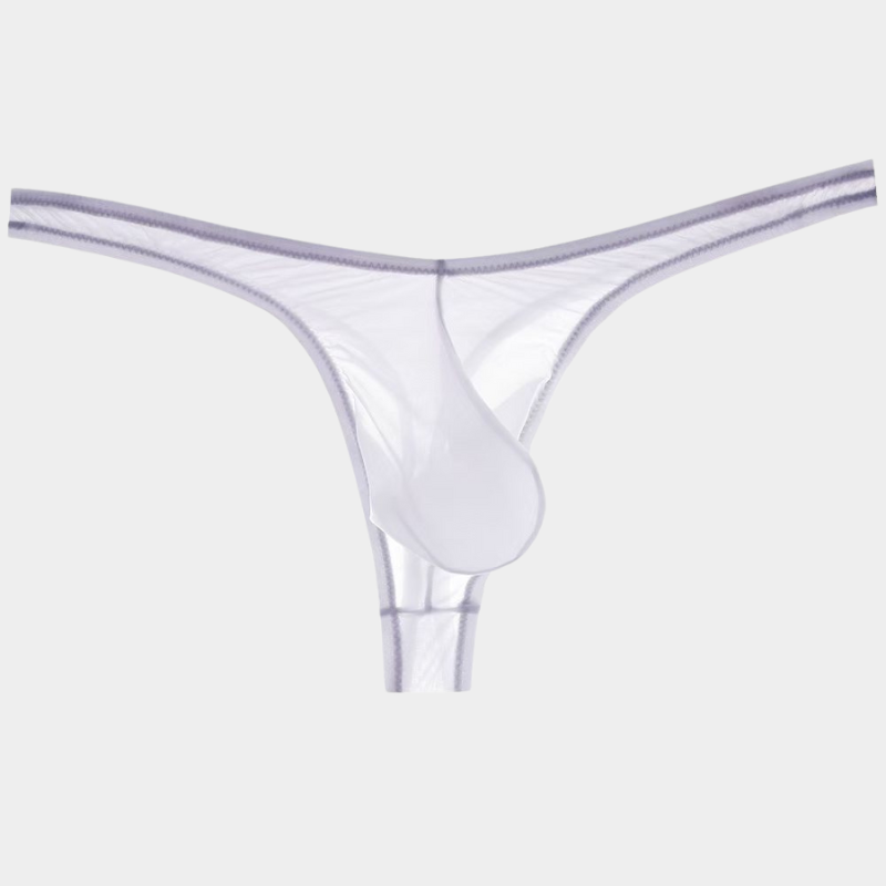 Men's Sheer Ice Silk Thongs - AFL 828