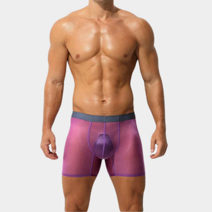 Men's Sheer Ice Silk Boxer Briefs - AFL 829
