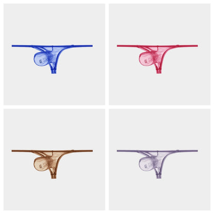 4-Pack Men's Sheer Ice Silk Thongs - AFL 861