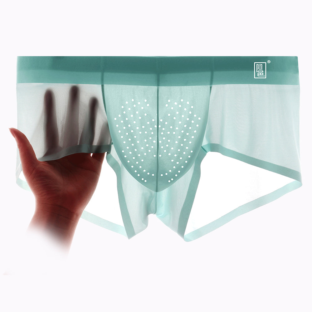 Men's Ice Silk Short Trunks with Breathable Pouch - AFL 1974