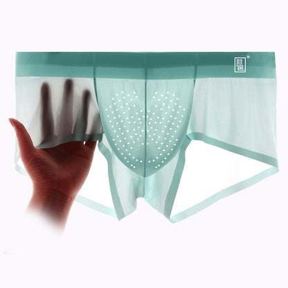 Men's Ice Silk Short Trunks with Breathable Pouch - AFL 1974
