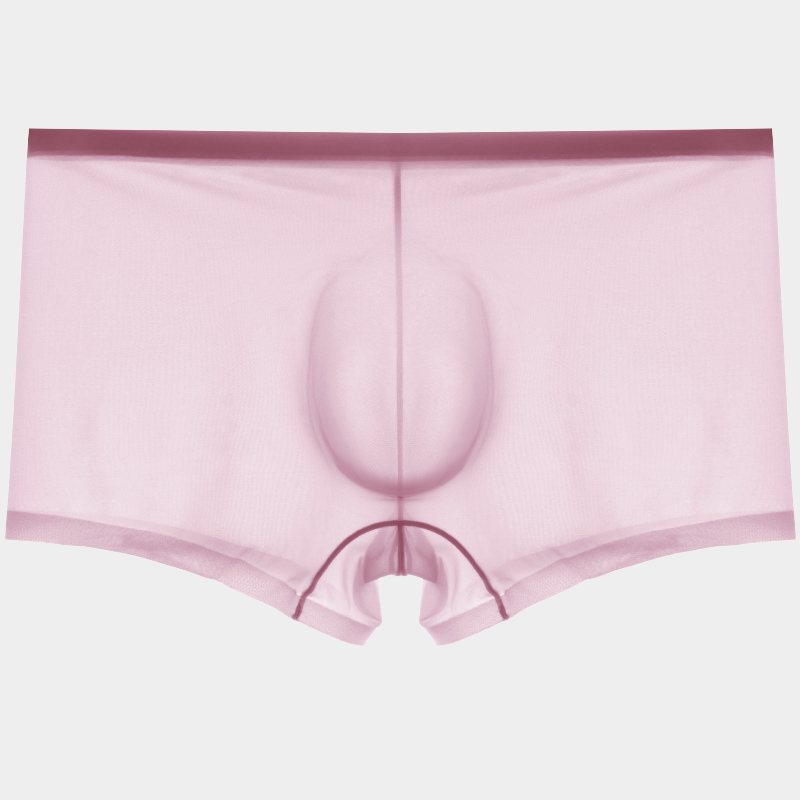 Men's Sheer Ice Silk Trunks with No-Chafe Pouch - AFL 832