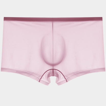 Men's Sheer Ice Silk Trunks with No-Chafe Pouch - AFL 832