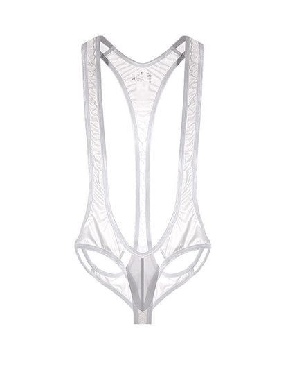 Men's Sheer Ice Silk Bodysuit - AFL 701