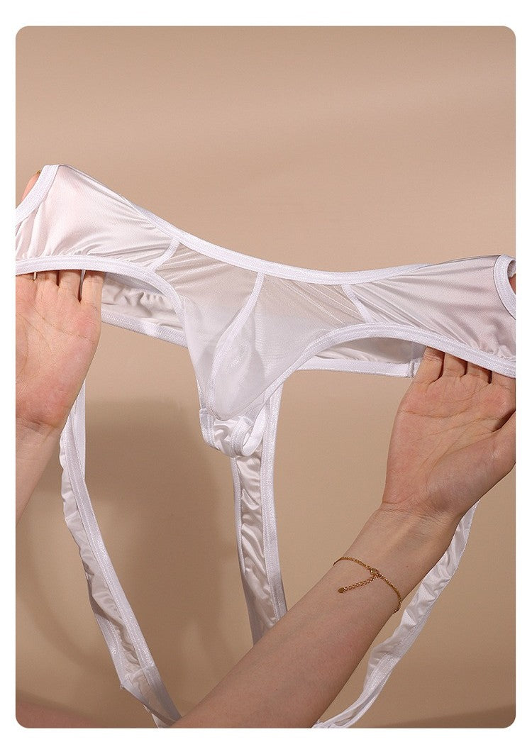 Men's Sheer Ice Silk Bodysuit - AFL 701