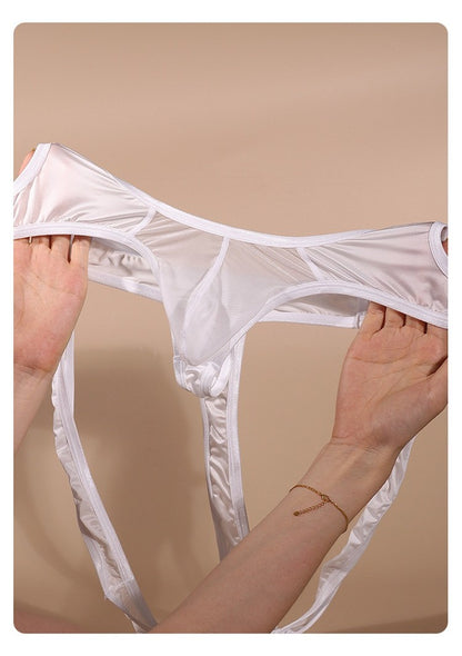 Men's Sheer Ice Silk Bodysuit - AFL 701