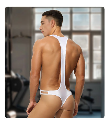 Men's Sheer Ice Silk Bodysuit - AFL 701