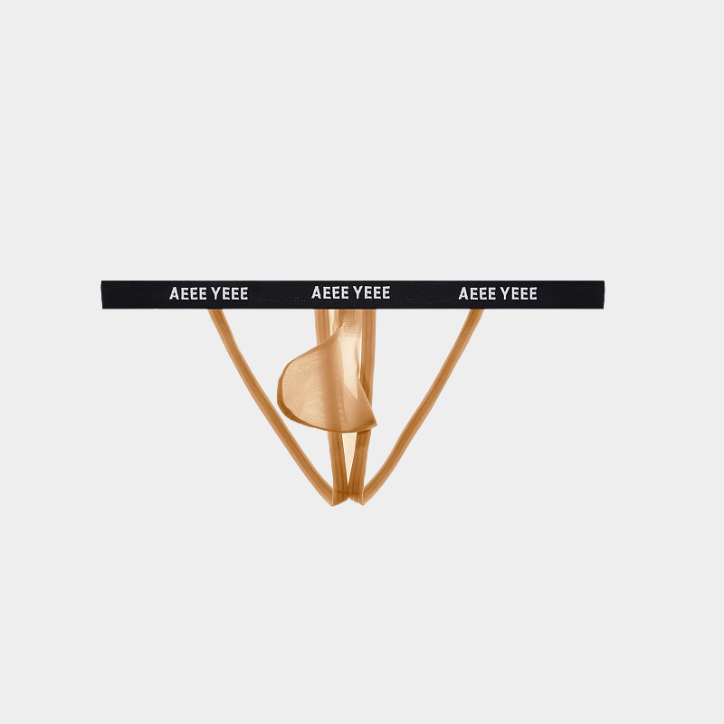 Men’s Ultra-Thin Ice Silk Y-String Thongs - AFL 881