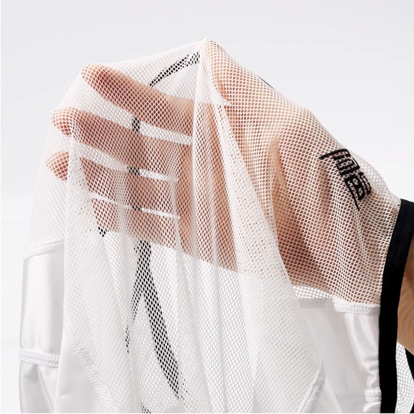 Men’s Sheer Mesh & Satin Ice Silk Bodysuit - AFL 707