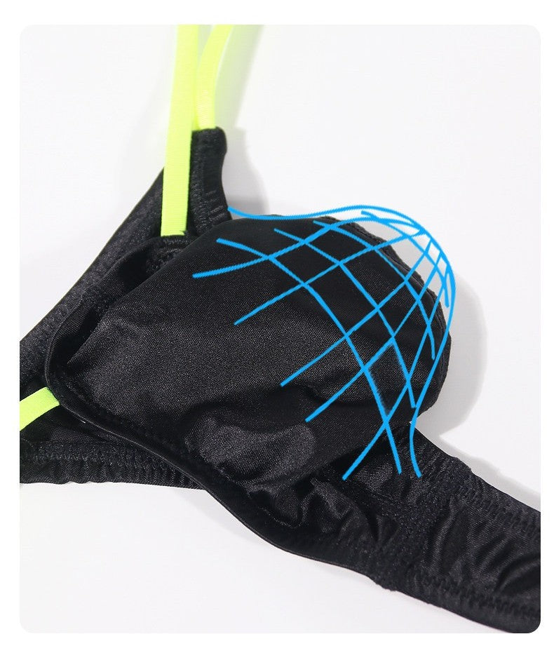 4-Pack Men’s Satin Ice Silk Thongs - AFL 709