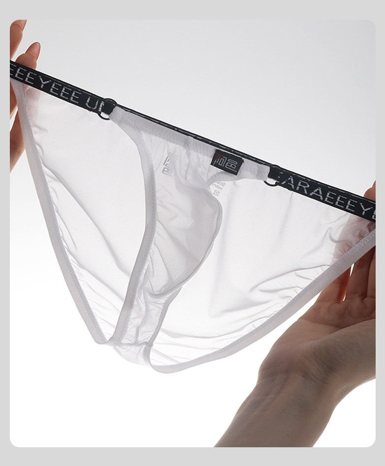 4-Pack Men's Sheer Ice Silk Low-Rise Bikini Briefs - AFL 733