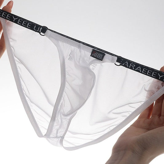 AFL 733 - 4-Pack Men's Sheer Ice Silk Low-Rise Bikini Briefs