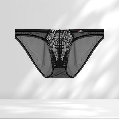 4-Pack Men’s Ice Silk Briefs with Soft Lace Pouch - AFL 741