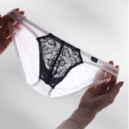 4-Pack Men’s Ice Silk Briefs with Soft Lace Pouch - AFL 741