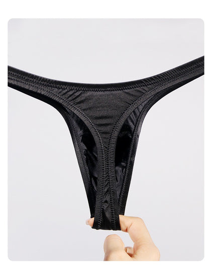 4-Pack Men’s Satin Ice-Silk Thongs - AFL 747