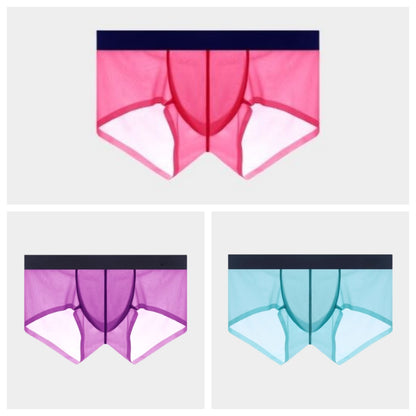 3-Pack Men's Sheer Ice Silk Short Trunks - AFL 826