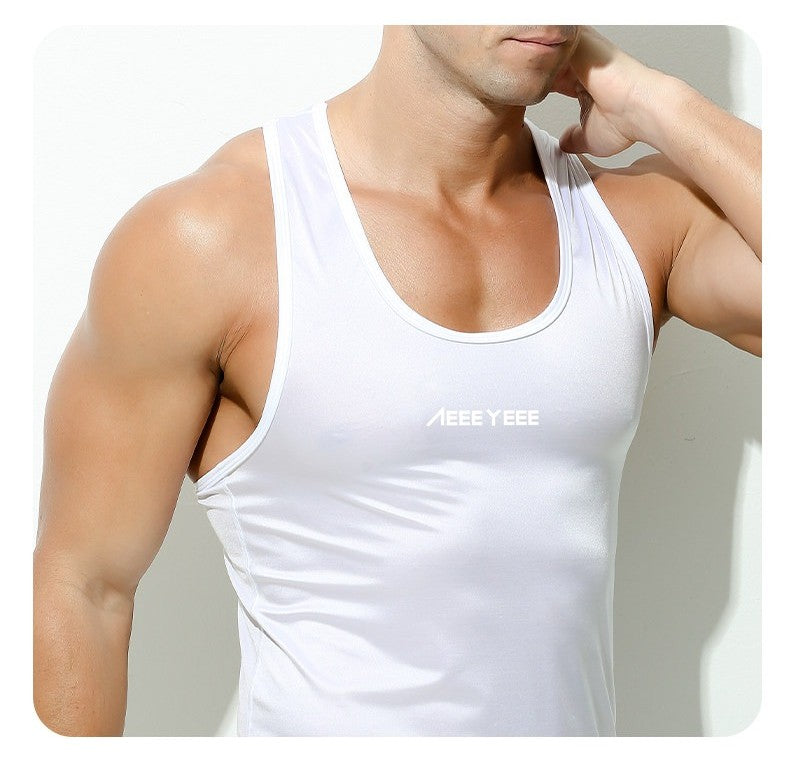 Men's Satin Ice Silk Athletic Tank Top - AFL 777 - 780