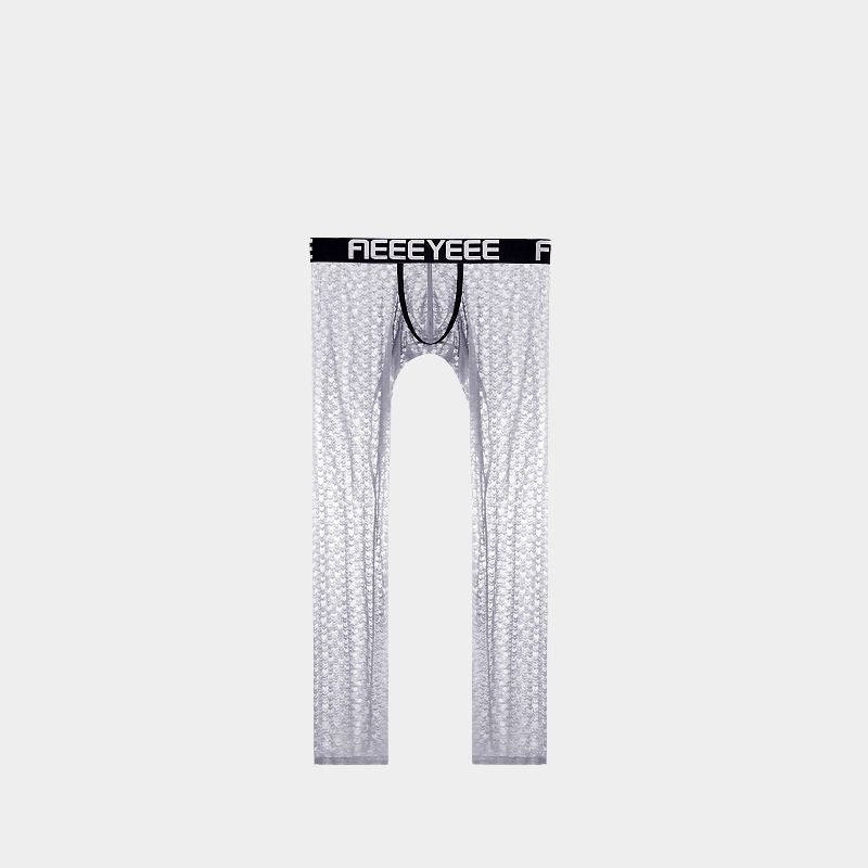 Men's Low-Rise Jacquard Ice Silk Leggings - AFL 2009