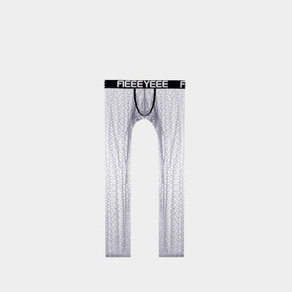 Men's Low-Rise Jacquard Ice Silk Leggings - AFL 2009