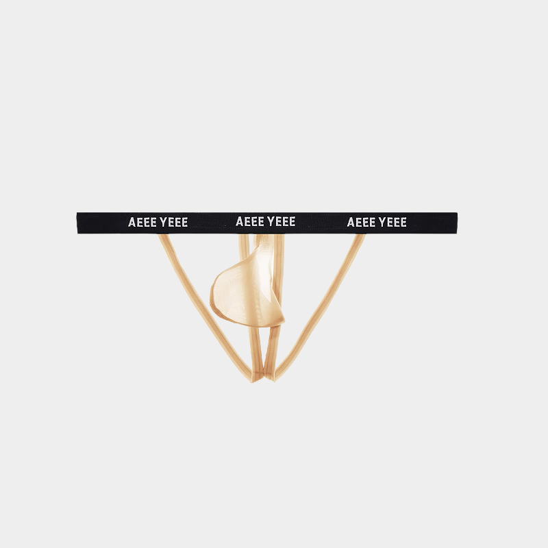 Men’s Ultra-Thin Ice Silk Y-String Thongs - AFL 881
