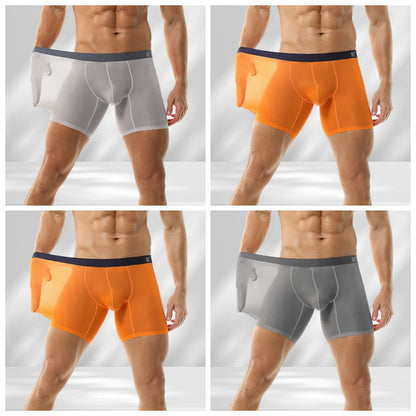 4-Pack Men’s Ultra-Thin Ice Silk Boxer Briefs - AFL 807