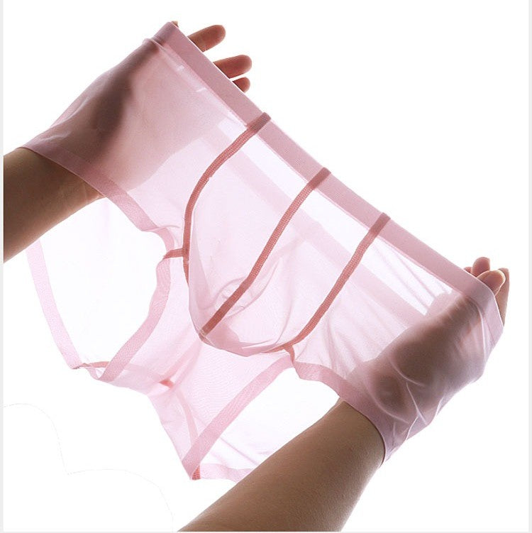 4-Pack Men's Sheer Ice Silk Short Trunks - AFL 831