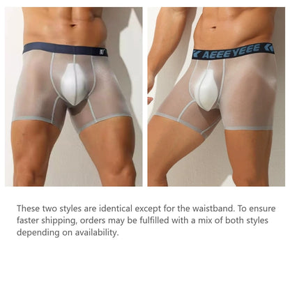 AFL 854 - 4-Pack Men’s Ultra-Thin Ice Silk Sheer Boxer Briefs