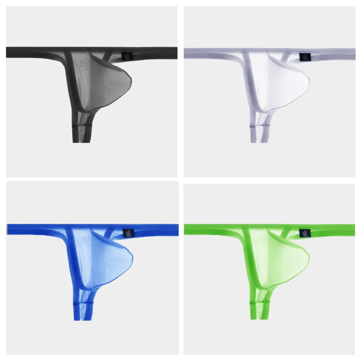 4-Pack AFL 855 - Men's Lightweight Ice Silk Thongs