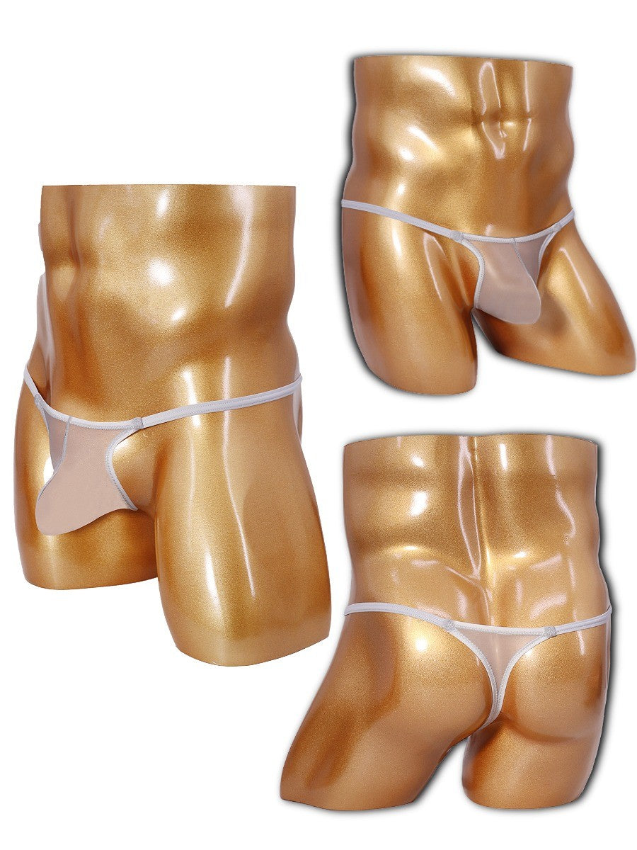 4-Pack Men's Sheer Ice Silk Thongs - AFL 861