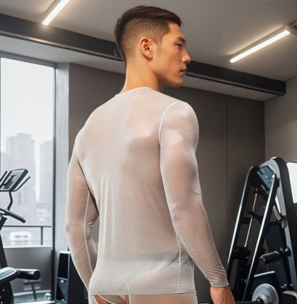 Men’s Ultra-Sheer Ice Silk Long Sleeve Base Layer - AFL 870