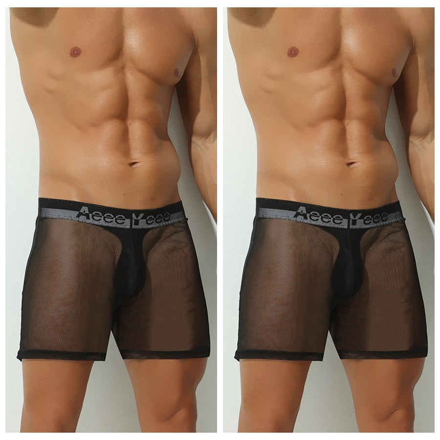 2-Pack Men's Ultra Sheer Mesh Boxer Briefs - AFL 897