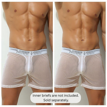 2-Pack Men's Ultra Sheer Mesh Boxer Briefs - AFL 897