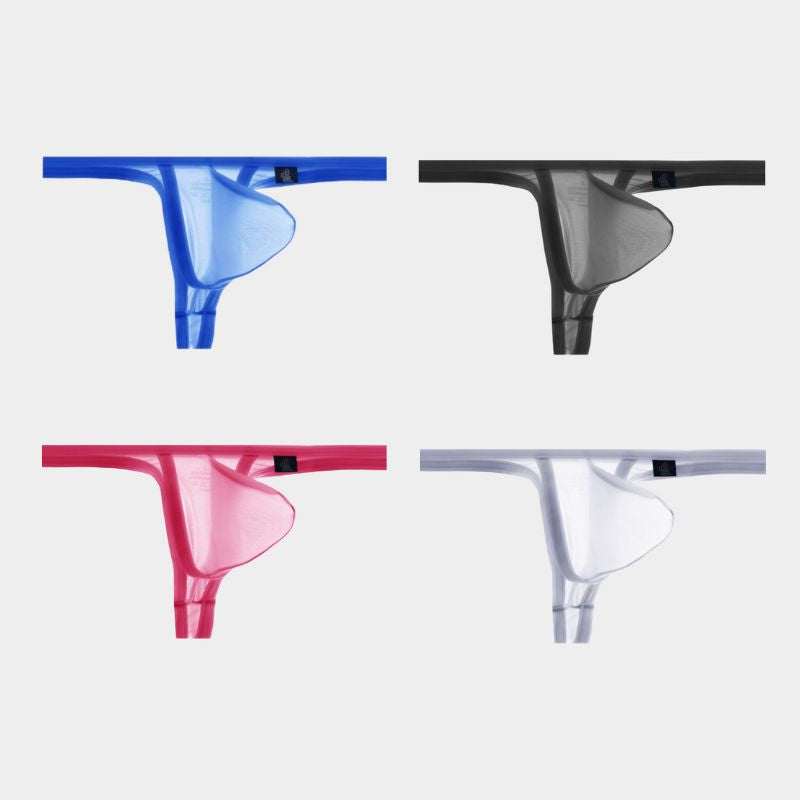 4-Pack AFL 855 - Men's Lightweight Ice Silk Thongs