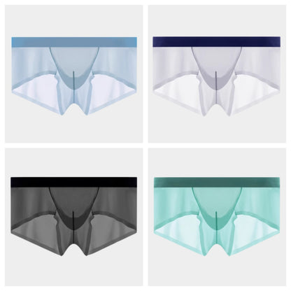 4-Pack Men's Sheer Power Mesh & Ice Silk Short Trunks - AFL 1977