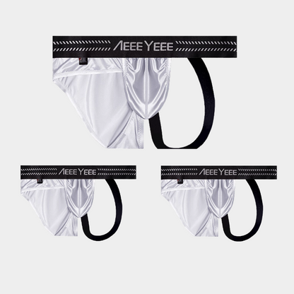 3-Pack Men’s Asymmetric Ice Silk Thong Brief – AFL 714