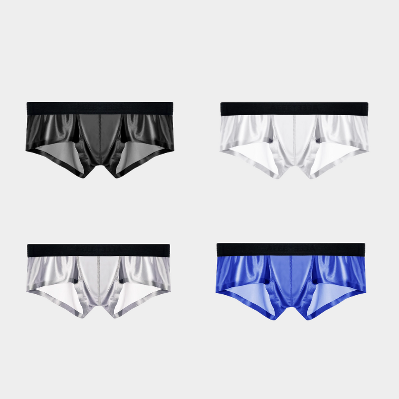 AFL 876 - 4 Pack Men's Satin Short Trunks