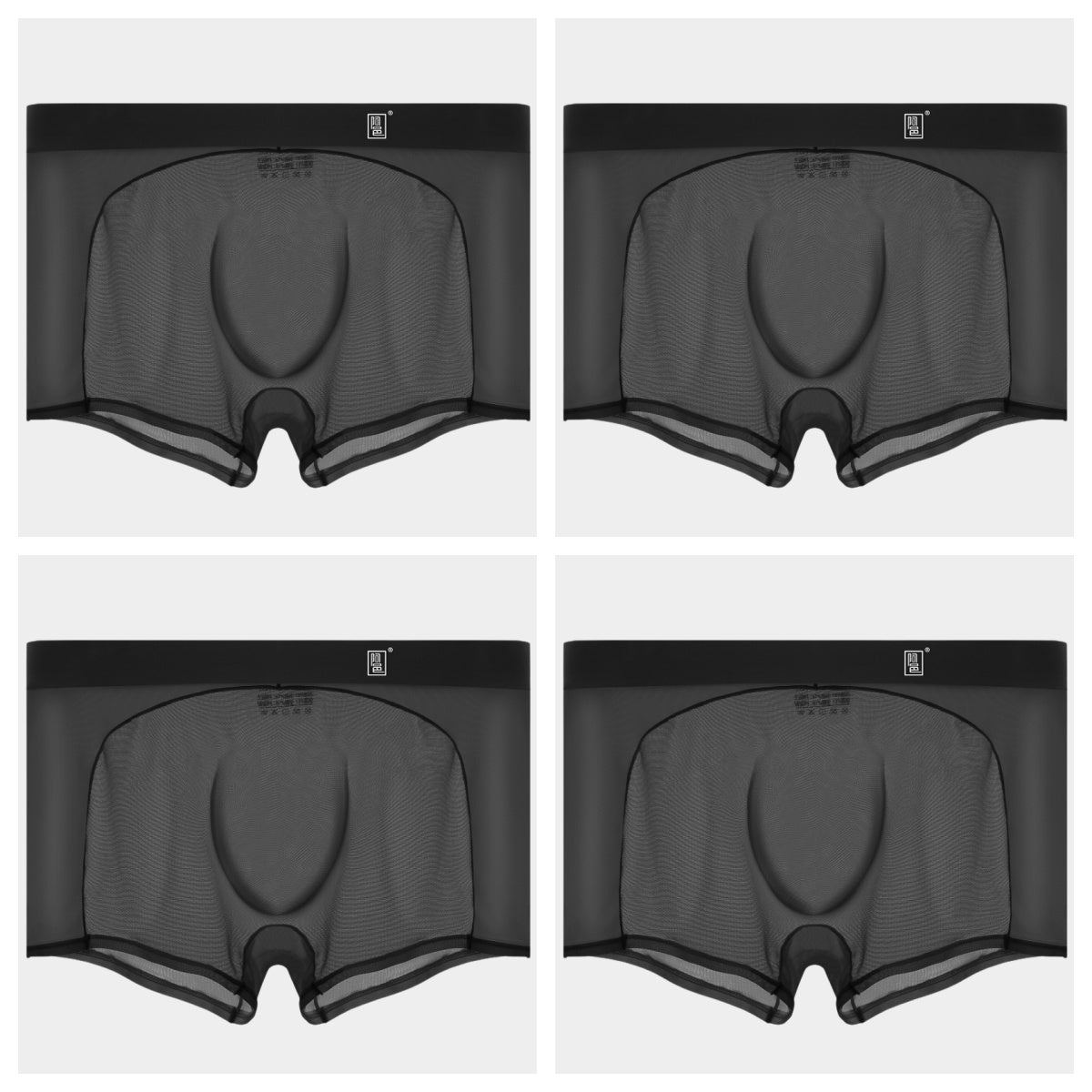 4 -Pack Men's Sheer Power Mesh & Ice Silk Trunks - AFL 1979