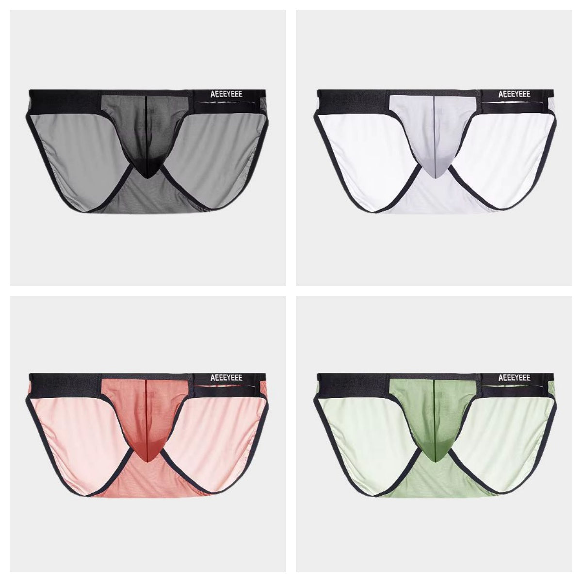 4-Pack Men's Ice Silk Briefs - AFL 1983