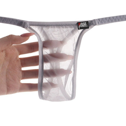 AFL 732 - 4-Pack Men's Sheer Ice Silk Thongs with Seamless No-Chafe Pouch
