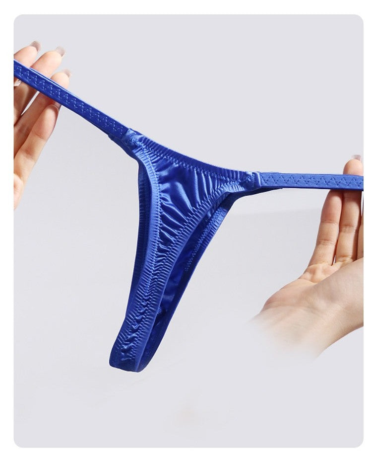 4-Pack Men’s Satin Ice-Silk Thongs - AFL 735