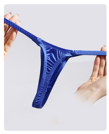 4-Pack Men’s Satin Ice-Silk Thongs - AFL 735