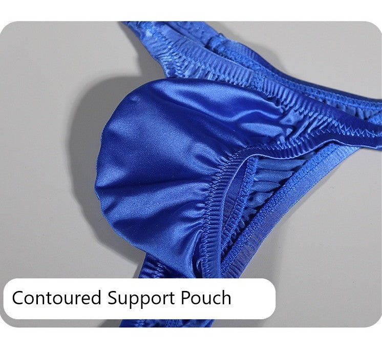 4-Pack Men’s Satin Ice-Silk Thongs - AFL 735