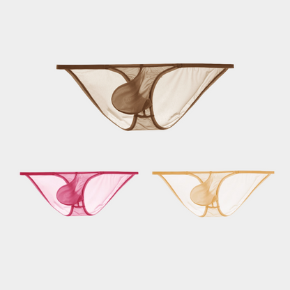 3-Pack Men's Sheer Ice Silk Micro Briefs - AFL 860