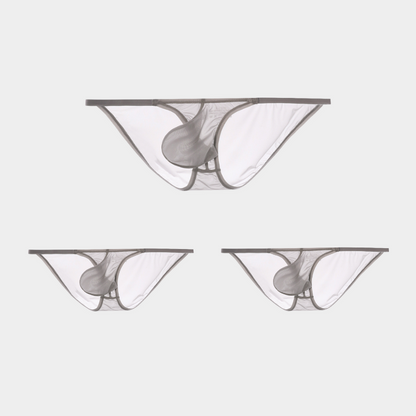 3-Pack Men's Sheer Ice Silk Micro Briefs - AFL 860