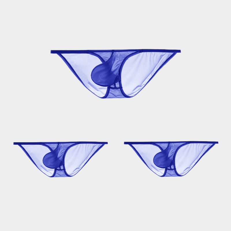 3-Pack Men's Sheer Ice Silk Micro Briefs - AFL 860