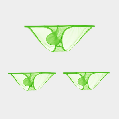 3-Pack Men's Sheer Ice Silk Micro Briefs - AFL 860