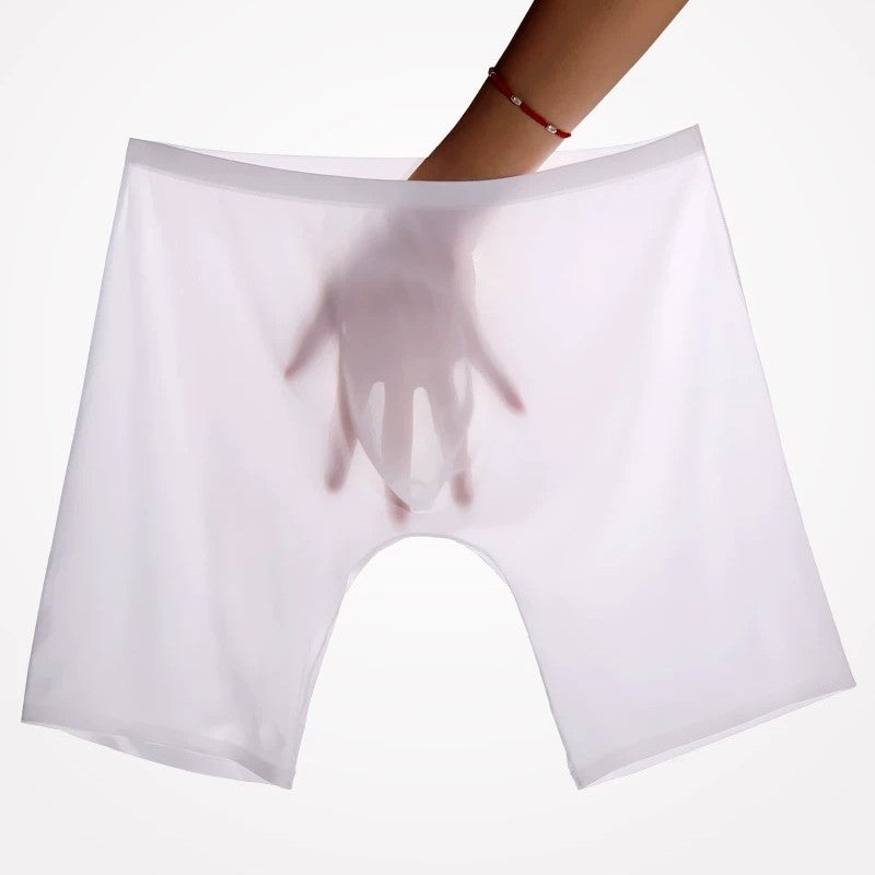 4-Pack Men's Ultra-Light Ice Silk Boxer Briefs with Seamless No-Chafe Pouch -YS56-5