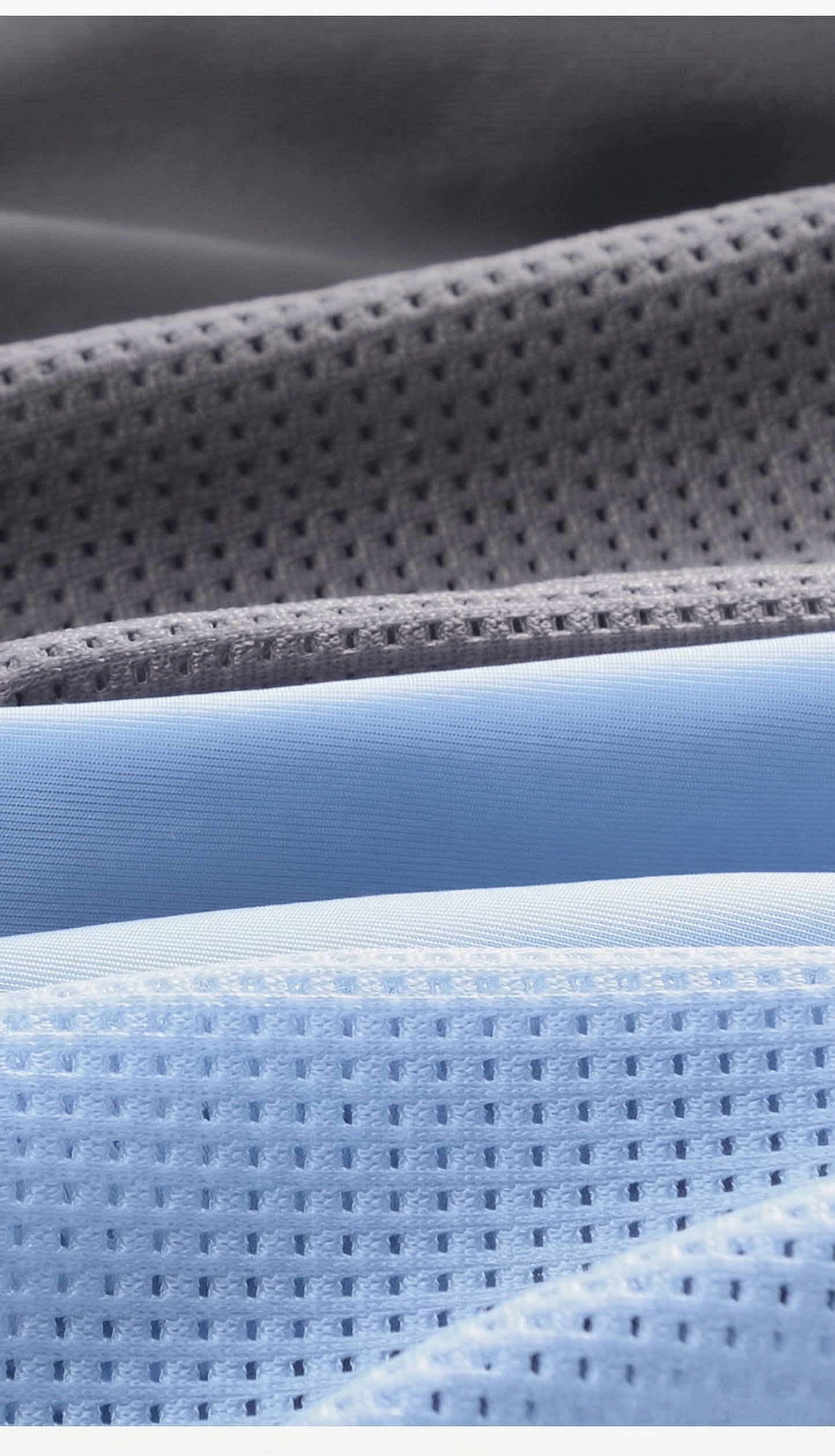 3-Pack Men's Ice Silk Boxer Briefs with Breathable Mesh Panels - M41