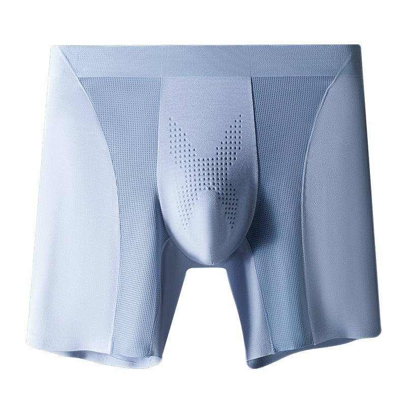 3-Pack Men's Modal Boxer Briefs with Breathable Mesh Ice Silk Panels - XN09