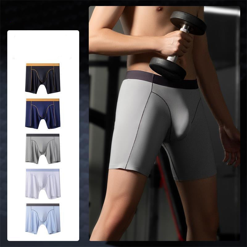 3-Pack Men's Ice Silk Boxer Briefs & Athletic Shorts - AFL - XN703